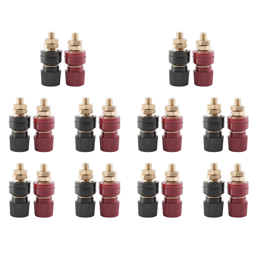 2Pcs Terminal Binding Post, 555 Type Brass Pillar Terminal Block 200A 4712314118468