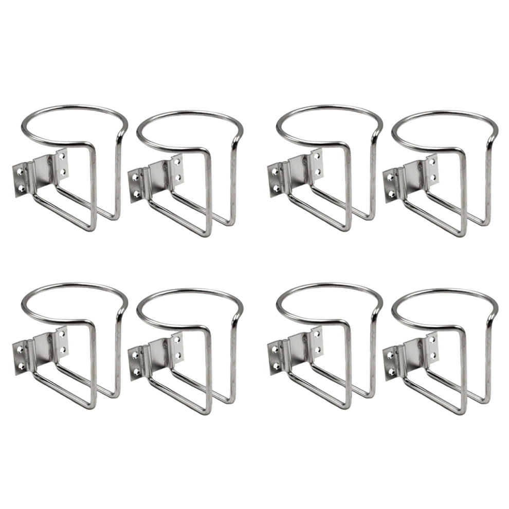 2Pcs Stainless Steel Ring Cup Holder For Marine Yacht Truck Rv 4712314118062