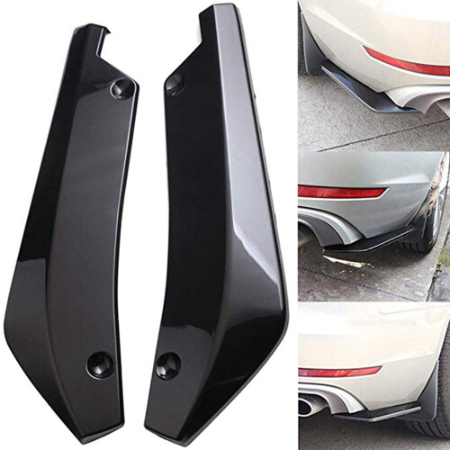 2Pcs Universal Car Rear Bumper Lip Diffuser Splitter Spoiler 1