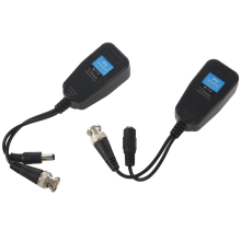 2x Balun video passivo HD-CVI/TVI/AHD con connettore di alimentazione