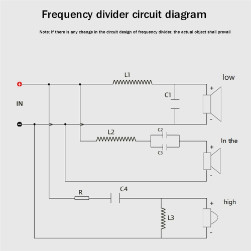 3 Way Frequency Divider Treble+Midrange+ HiFi Crossov 1
