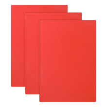 3 folhas de carimbo de borracha para máquina de gravação a laser, vermelho