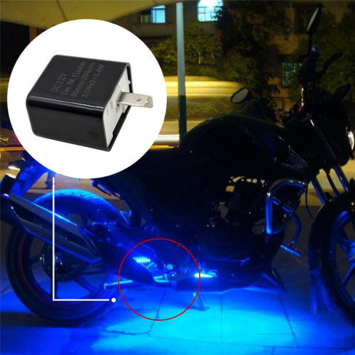 2-Pin LED Relay 12V Adjustable Frequency for Motorcycle Turn Signal 2