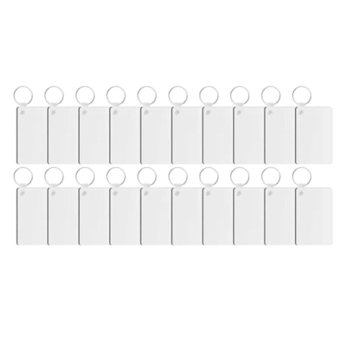 30PCS Sublimation Keychain Blanks MDF Blank Board for DIY and Craft 2