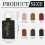 30 Pcs Leather Key Fob Kit,Rectangular PU Leather Keychain Blanks 4