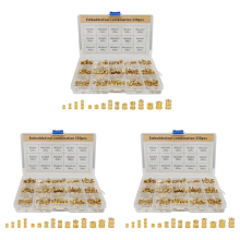 330 Pcs Brass Threaded Insert Nuts M2 M3 M5 for 3D Printing Part