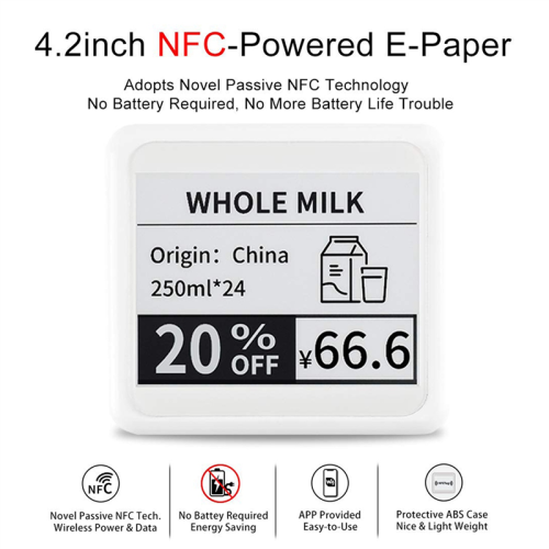 4.2 Inch Wireless NFC-Powered E Paper E-Ink Screen Module 1