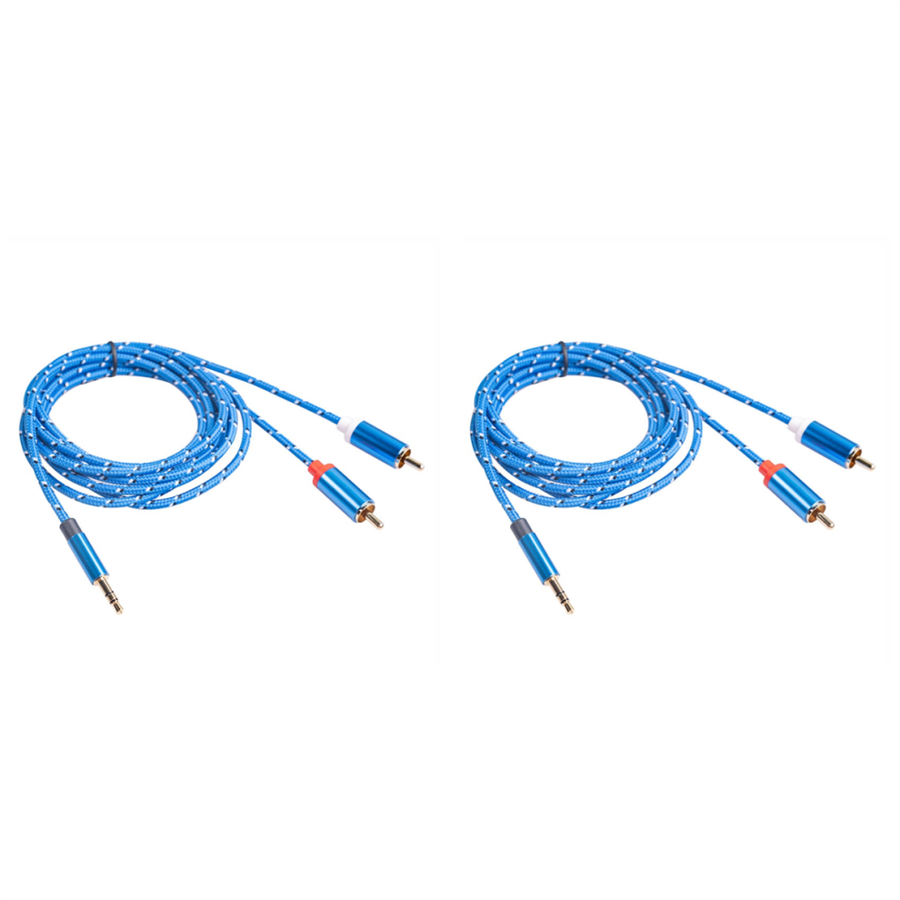 Cable 3.5Mm Jack Male To 2 Male Earphone Splitter Cable, 1.8M Gold 4711600345687