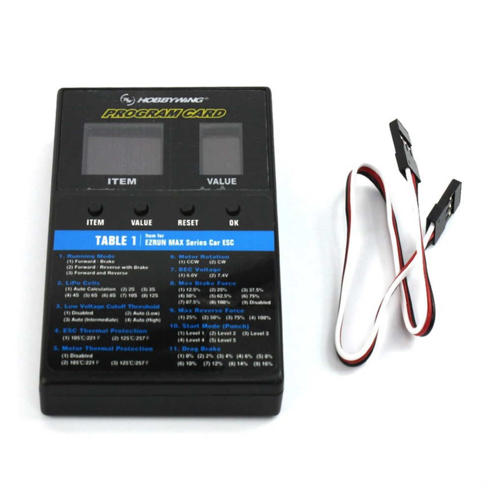 LED Program Card for ESC for RC Cars and Aircraft-image-OPC-PJ58YGW-NEW