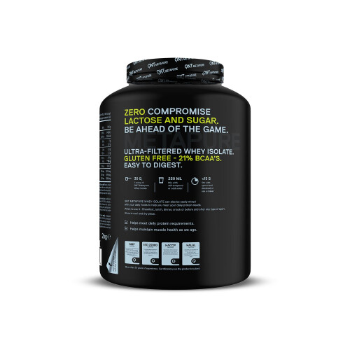 QNT Metapure Zero Carb Whey Protein Isolate Low Lactose 2 kg 1