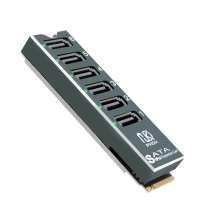 Placa adaptadora M.2 NVMe para SATA3.0 de 6 portas PCI-E para