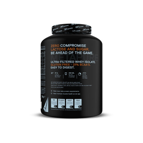 QNT Metapure Zero Carb Whey Protein Isolate Low Lactose 2 kg 1