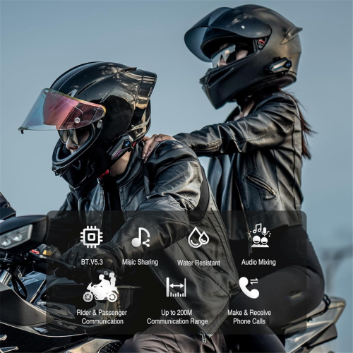 Helmet Bluetooth Headset Motorbike Helmets Intercom Motorcycle 2