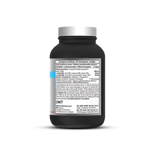 QNT Omega-3 3000mg Ιχθυέλαιο υψηλής αντοχής με μαλακές κάψουλες EPA & DHA 90 2