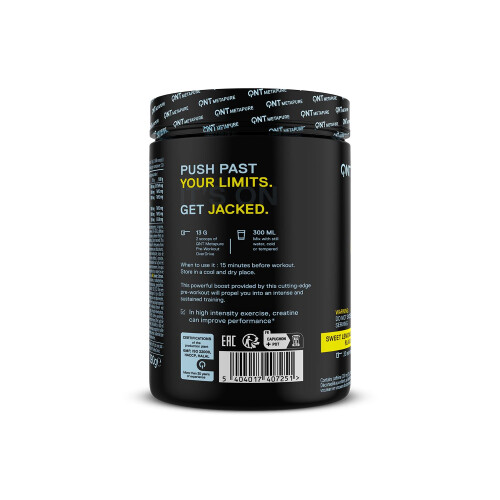 QNT Metapure Overdrive Pre-Workout Εξαιρετική γεύση και εύκολη μίξη 1