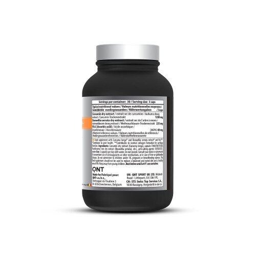 QNT Curcuma+ με Boswellia & Βιταμίνη C Κουρκουμίνη υψηλής αντοχής 2