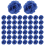 Silk Rose Flower Heads,50Pcs for Hat(Dark Blue) 2