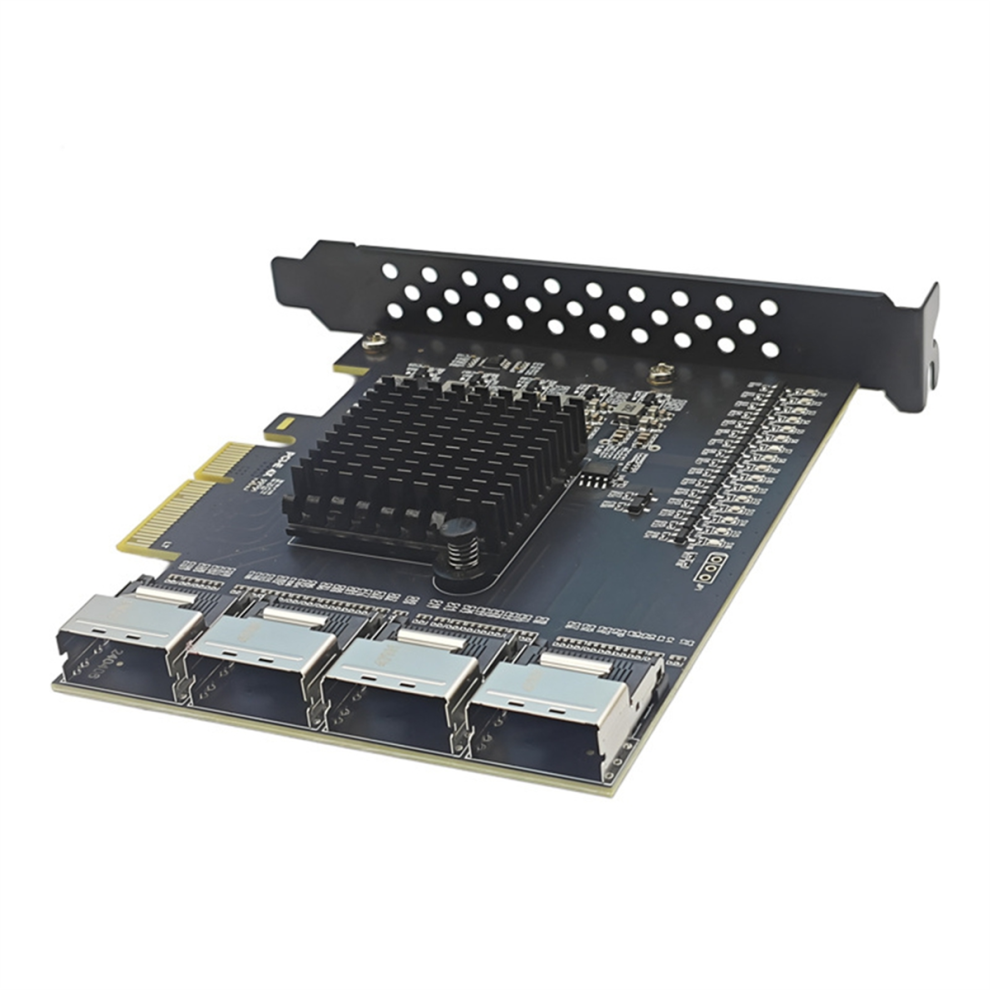 Pcie Adapter 4 Ports Sff-8087 To 16-Port Sata3.0 Expansion Card 4711600338184