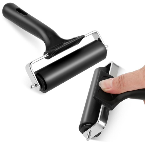 Rubber Roller,Brayer Rollers for Crafting Rubber Roller Black 1