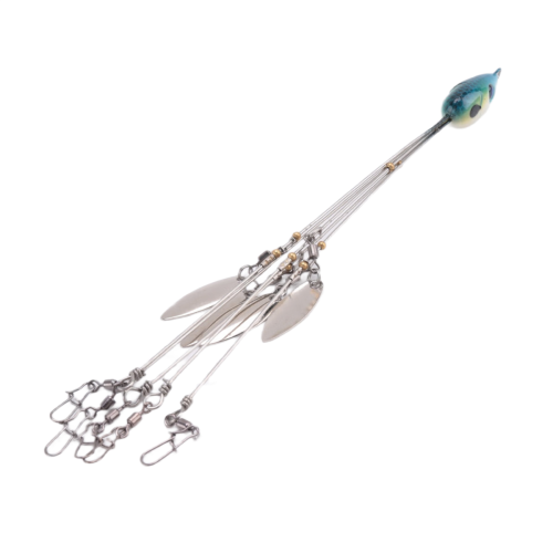 Rigs Ombrello per Pesca al Bass e agli Striper, Acque Dolci, Blu 2