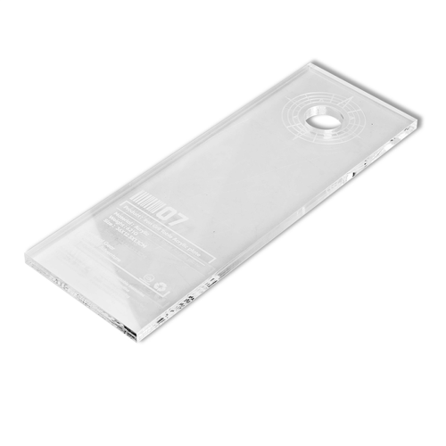 0,5 unidade de placa de mesa de acrílico transparente para luz