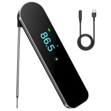 0.5s Ultra Fast Instant Read Meat Thermometer, TFT Color Screen