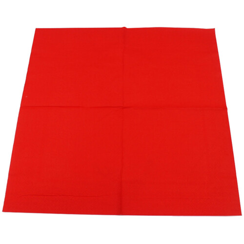 1 pack Solid Color Printed Paper Napkin (red) 2