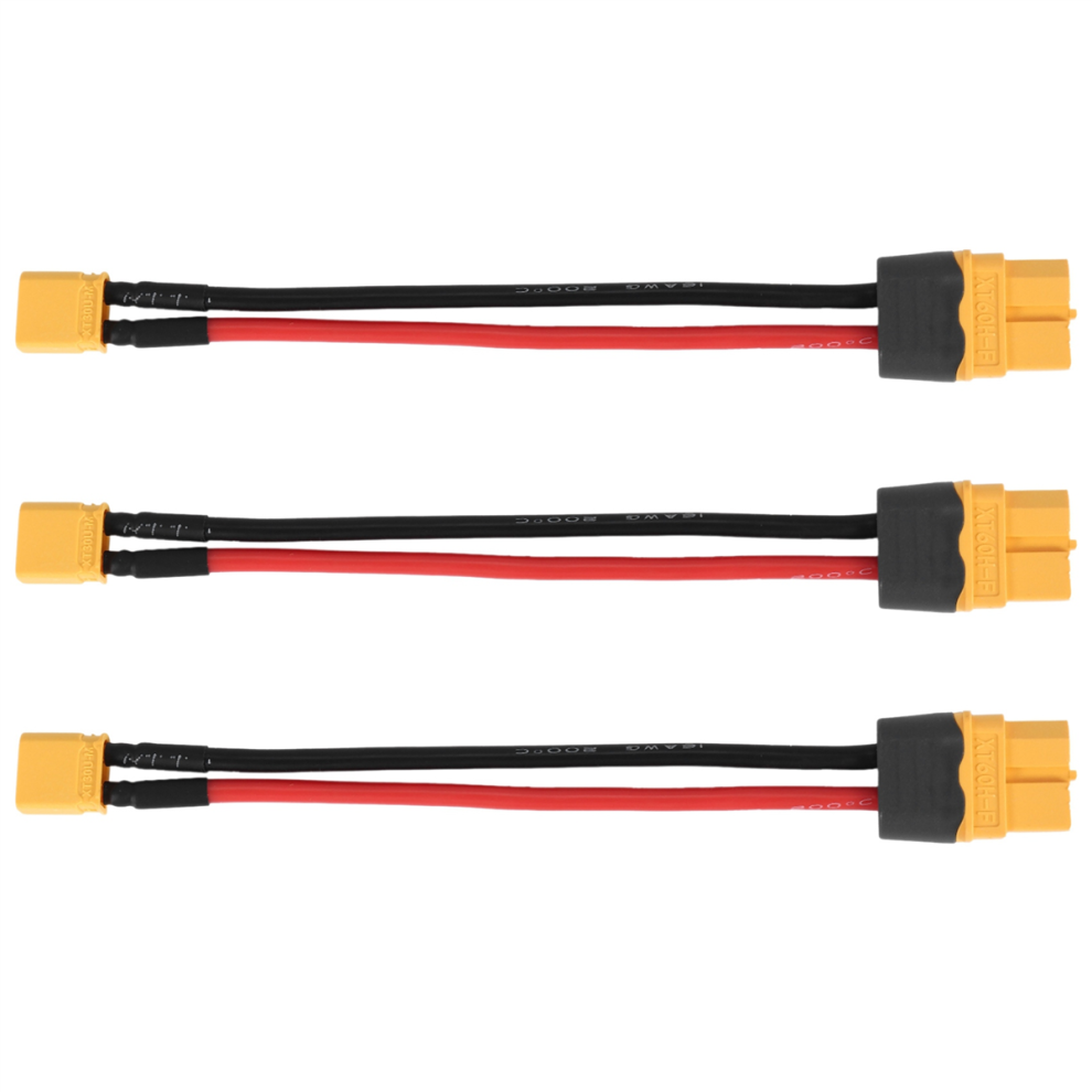 Xt60 To Xt30 T-Plug Connector With 16Awg Silicone Wire 100Mm 4711600342297