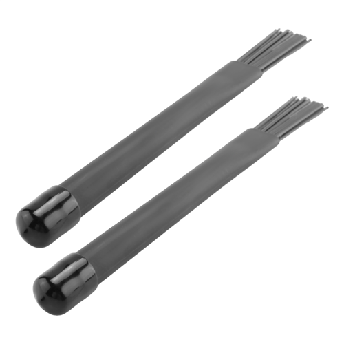 1 Pair Jazz Drum Brushes Retractable Drum Sticks 32 cm black 2