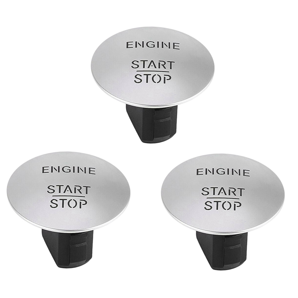 For Push To Start Button Keyless Go Engine Start Silver 4712509933135