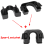 Rear Boot Trunk Load Cover Parcel Shelf Clips Bracket Mount for 5