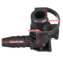 5Pcs Drosselklappe Thermostat Körper Heizung Rohr Schlauch Anschluss