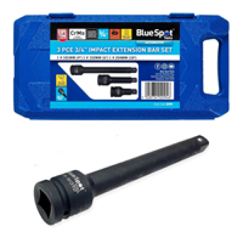 BlueSpot Blue Spot Tools 3/4 Inch Drive Impact Extension Bar Set - Black