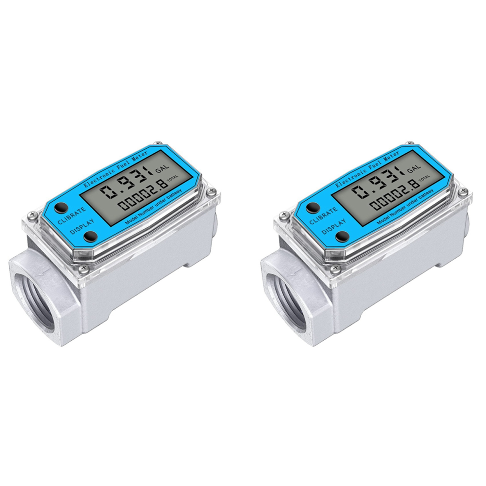 Digital Turbine Water Flow Meter Digital Lcd Display 4712509918071