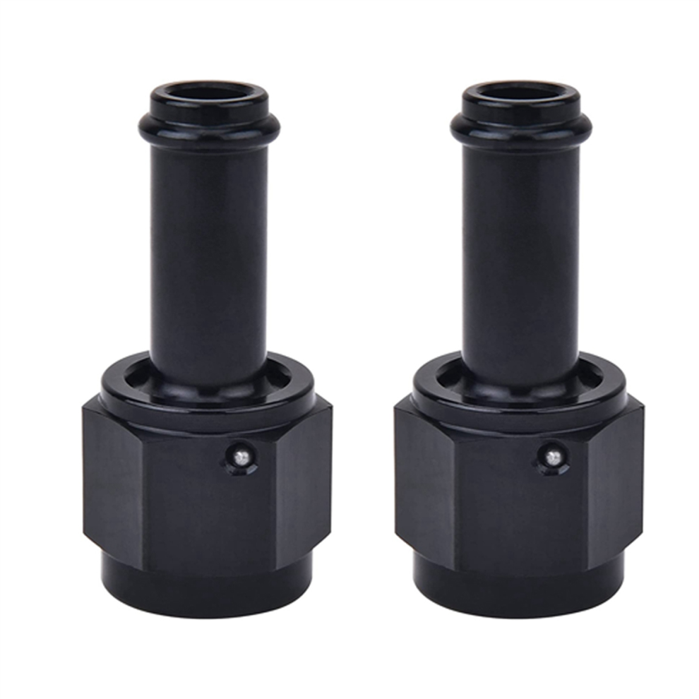 6An Female To 3/8 Straight Swivel Fittings Barb Fuel Line Adapter Black 4712509925178