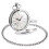 Orologio da tasca, cinturino in metallo, argento 3