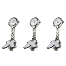 Schwesternuhr Pulsuhr Taschenuhr Quarz Schmetterling Motiv