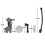 5Pcs Oil Pump Filter Pipe Hose Kit for 4500 5200 5800 45CC 52CC 3