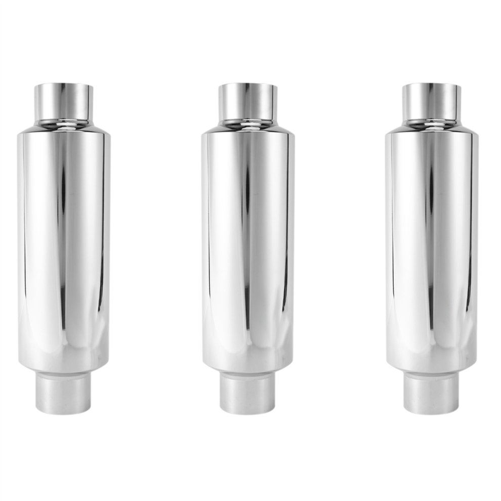 Car Exhaust Muffler 2.5Inch Inlet Stainless Steel Universal Resonator 4712509941796