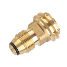 Converts Propane LP TANK POL Service Valve to QCC Outlet Brass Adapter Parts Hot