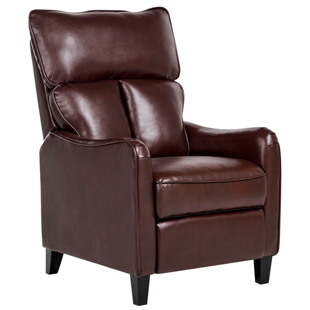 Armchair ROYSTON Faux Leather Dark Brown
