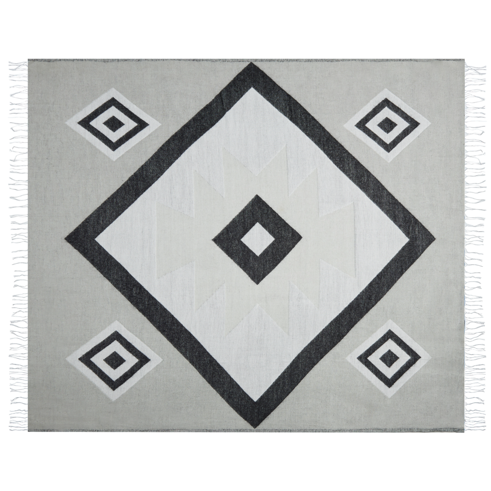 Blanket KATTIKE Fabric 130 x 170 cm Grey