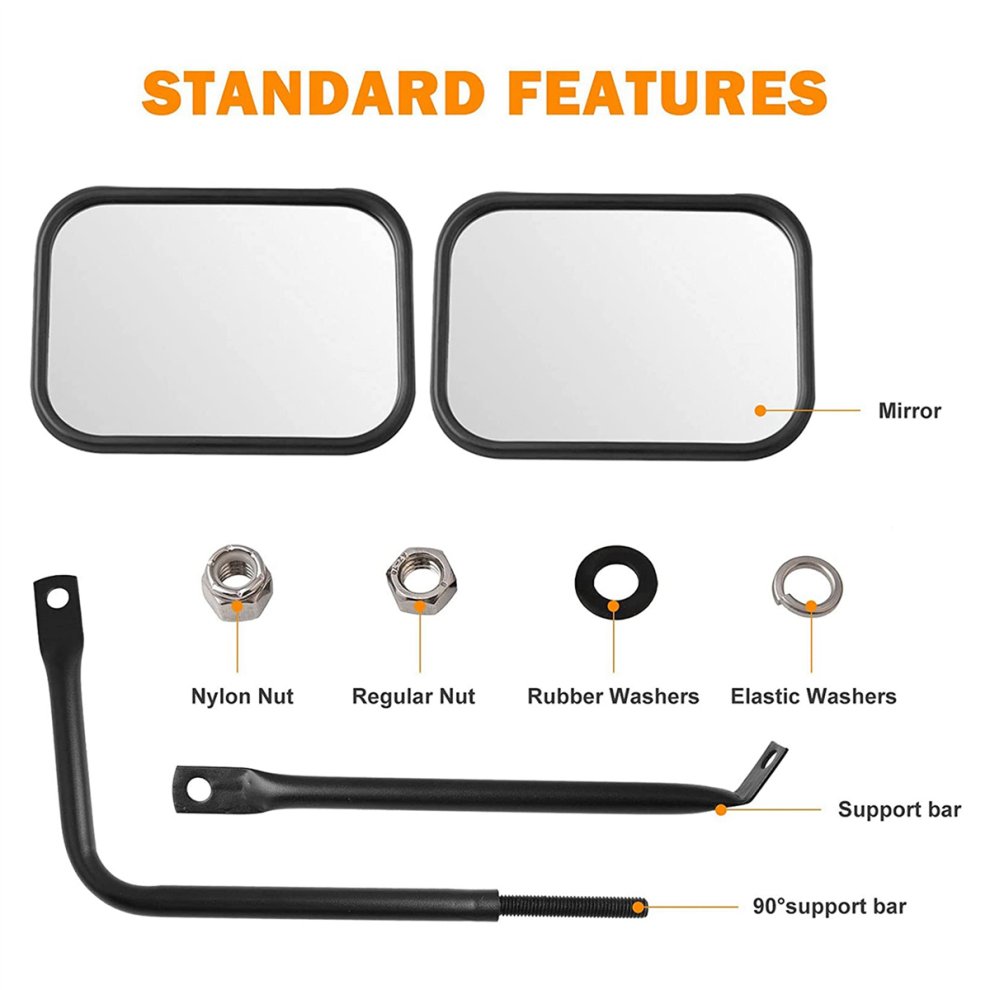 Doors Off Mirrors For Cj Yj Tj Jk Jl & Unlimited 4712509955342
