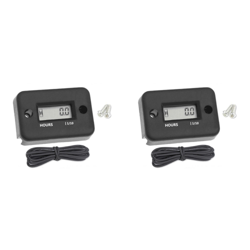 Waterproof LCD Display Digital Hour Meter Inductive Timer