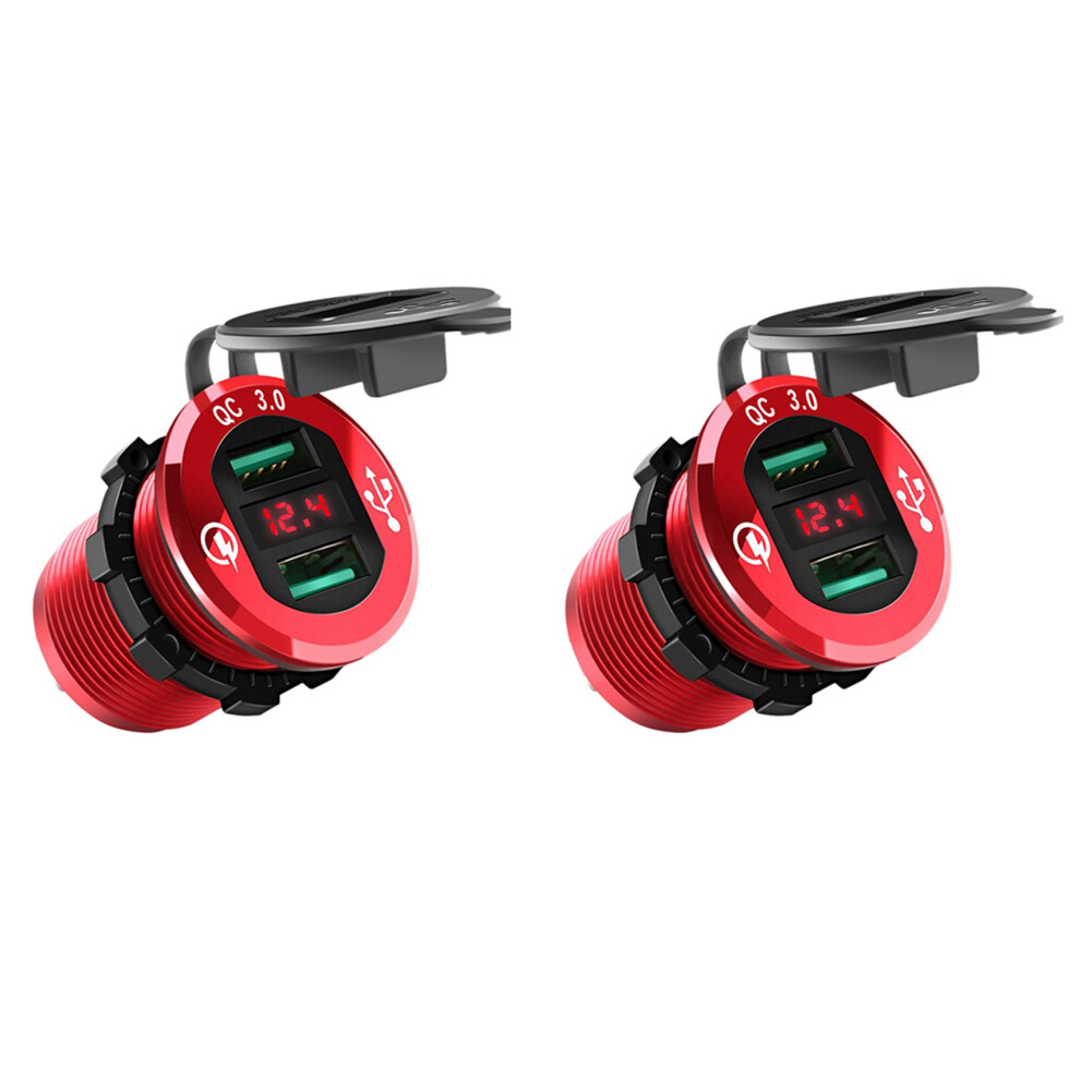 Quick Charge 3.0 Usb Charger Socket,12V/24V Dual Usb Car Power Outlet 4713147653430