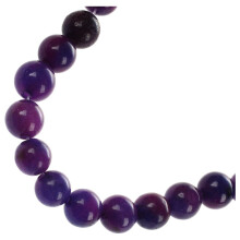 2X Sugilite Gemstone Round Beads 6mm