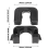 Rear Boot Trunk Load Cover Parcel Shelf Clips Bracket Mount for 4