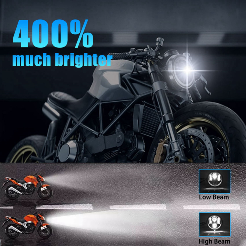 5.75 Led Headlight, With Drl For Iron 883 White 4713147663293