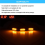 Front Grill Lights Smoked Lens Yellow LED Parking/Running 6