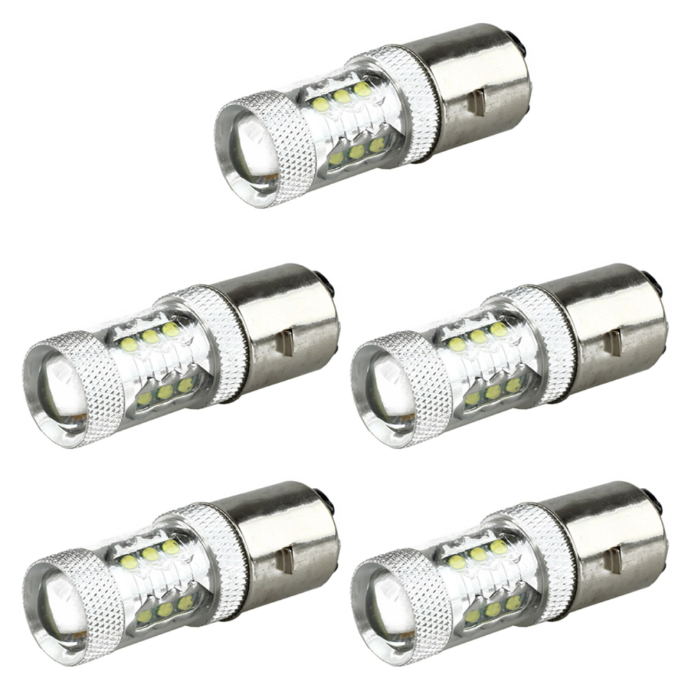 80W Ba20d H6 16 Led Motorcycle Motorbike Headlight Bulb White 4713147663736